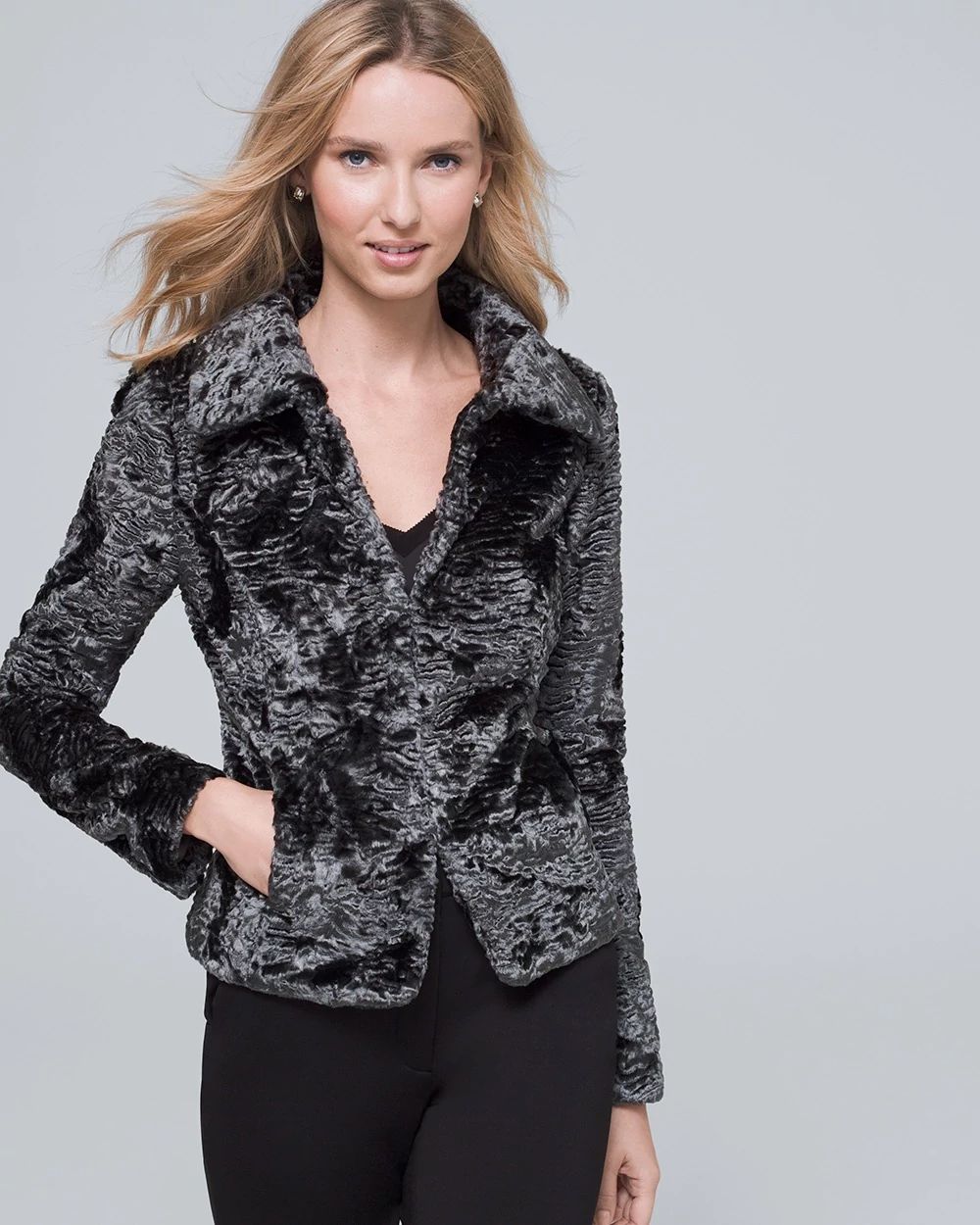 White house black market persian coat hot sale